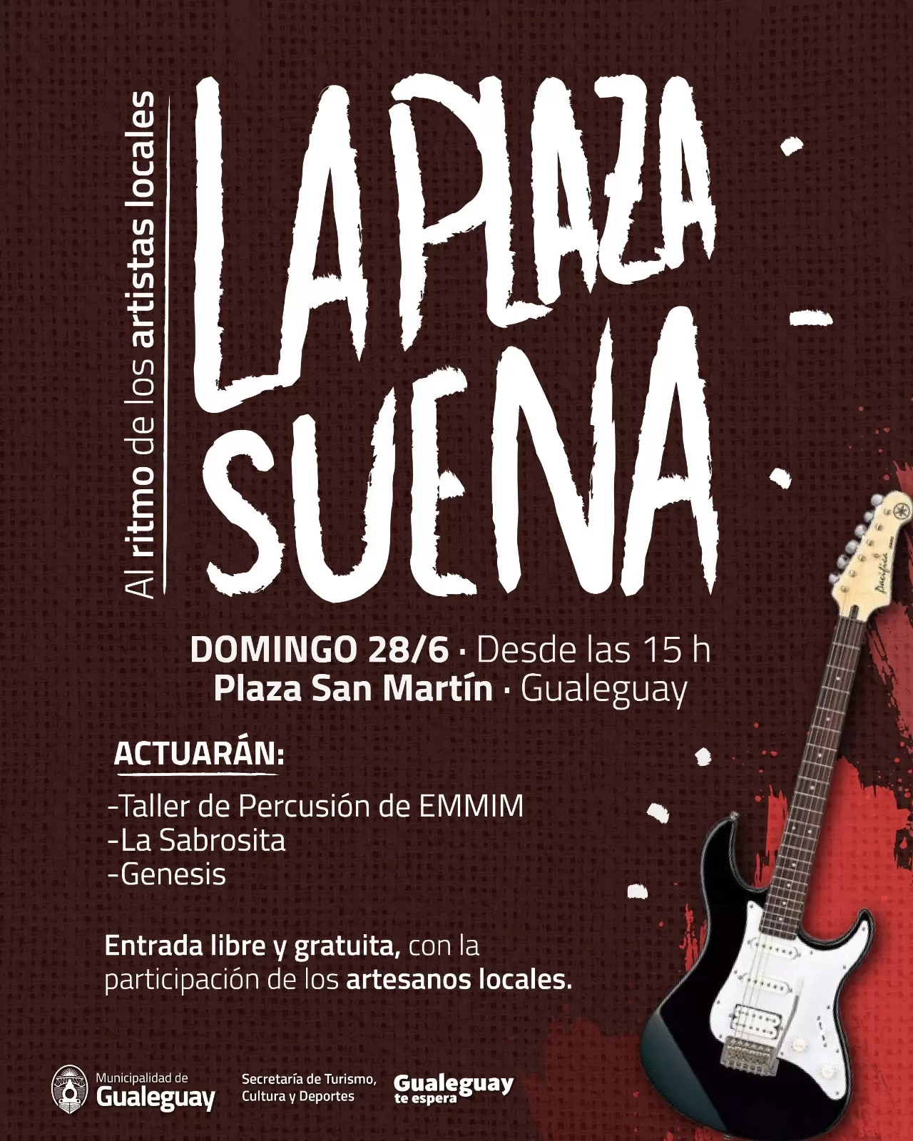 La plaza suena al ritmo de los artistas locales